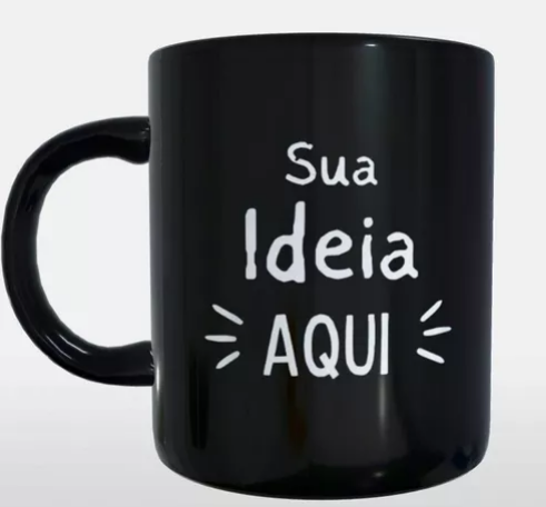 Imagem destacada do produto Caneca Porcelana Preta