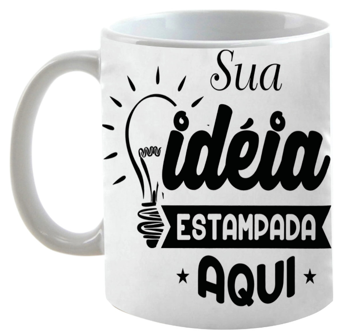 Imagem destacada do produto Caneca Porcelana Branca